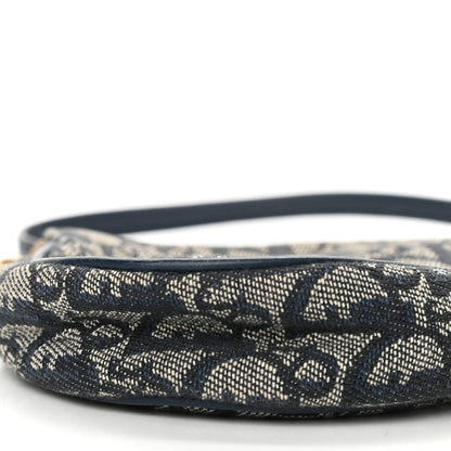 Christian Dior Monogram Mini Saddle Pochette Navy 9 of 10