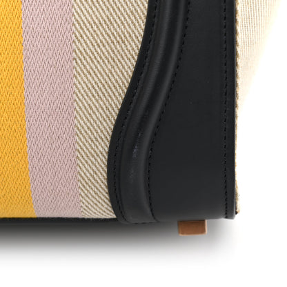 Celine Smooth Calfskin Striped Canvas Micro Luggage 9 of 14