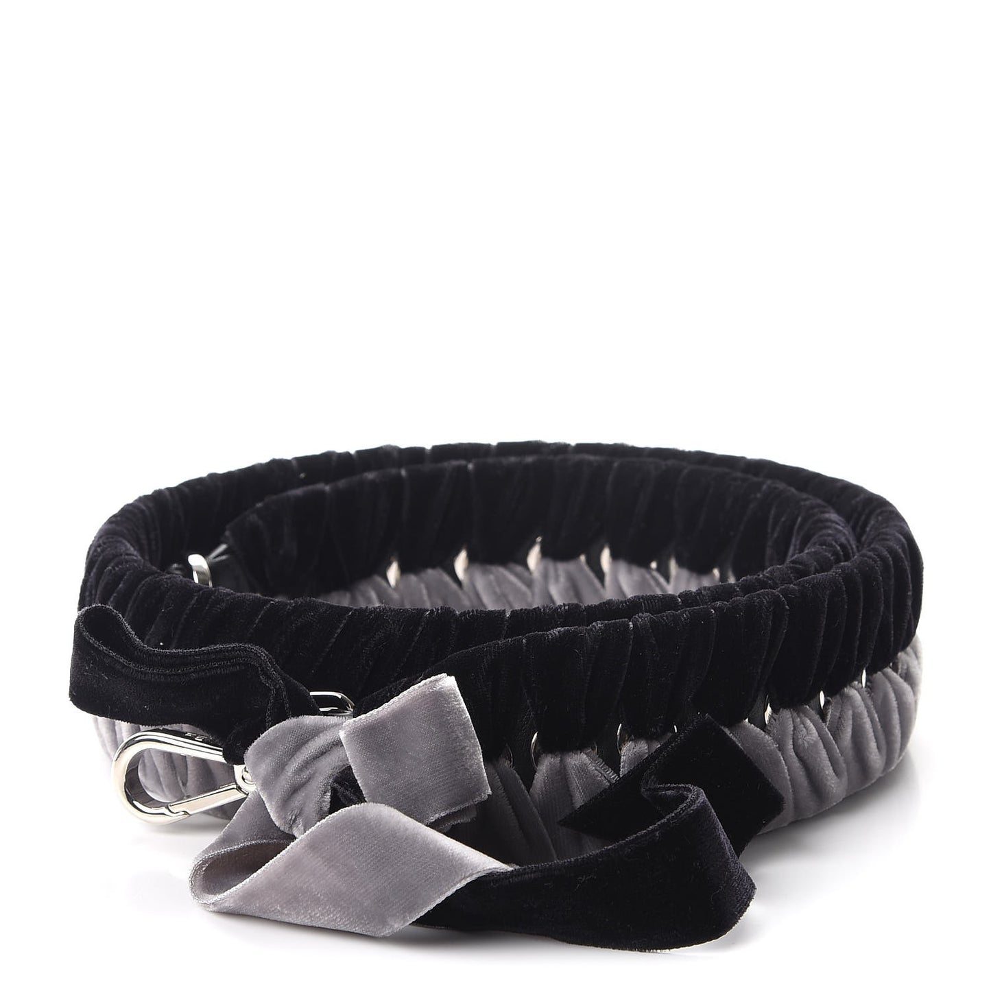 Velvet Lace Up Strap You Grey Black