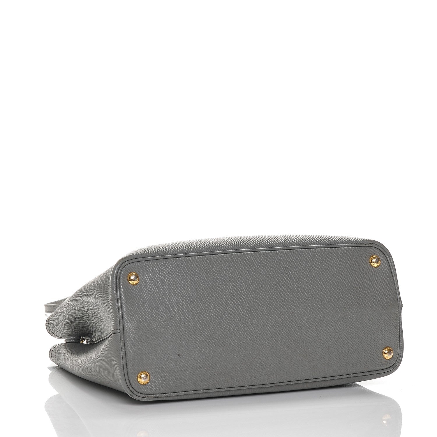 Prada Saffiano Cuir Small Bi-Color Double Bag Marmo Caramel 4 of 9