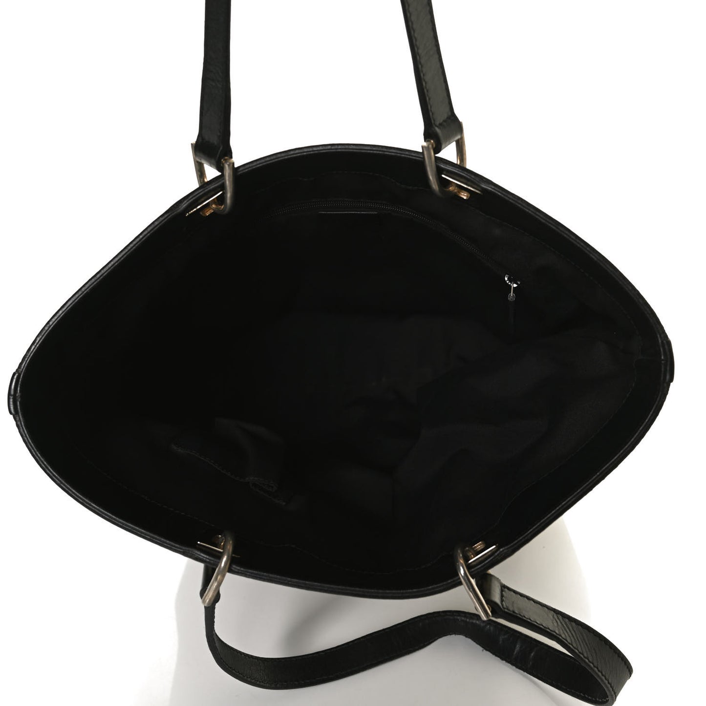 Crystal Monogram Bucket Tote Black