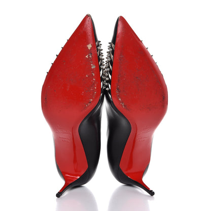Christian Louboutin Kid Bareta 70 Pumps 40.5 Black Silver 7 of 11
