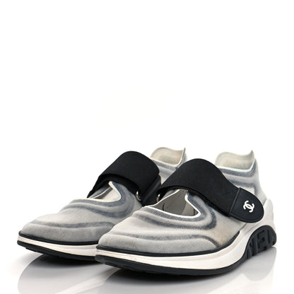 Chanel Mesh Lycra CC Sneakers 36.5 Black 3 of 7