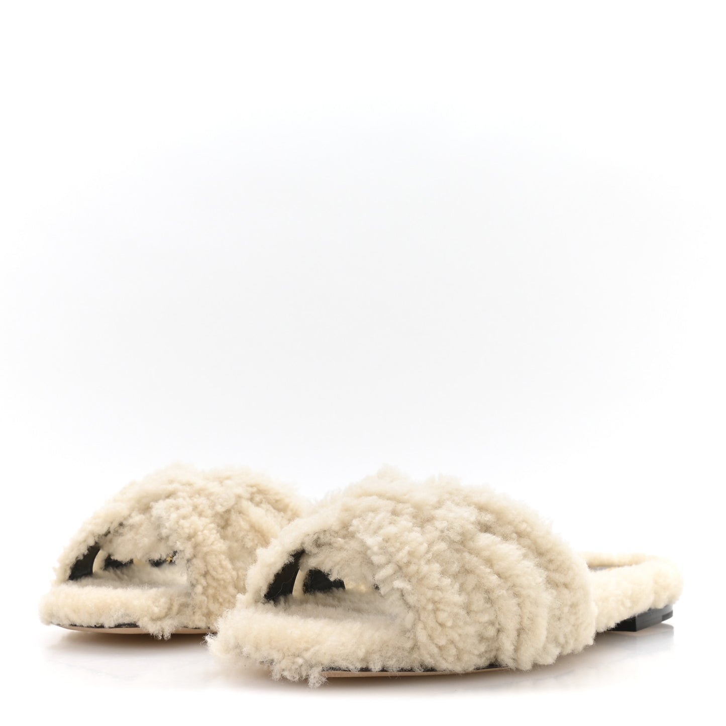 Shearling Tribute 05mm Sandals 36.5 Naturale