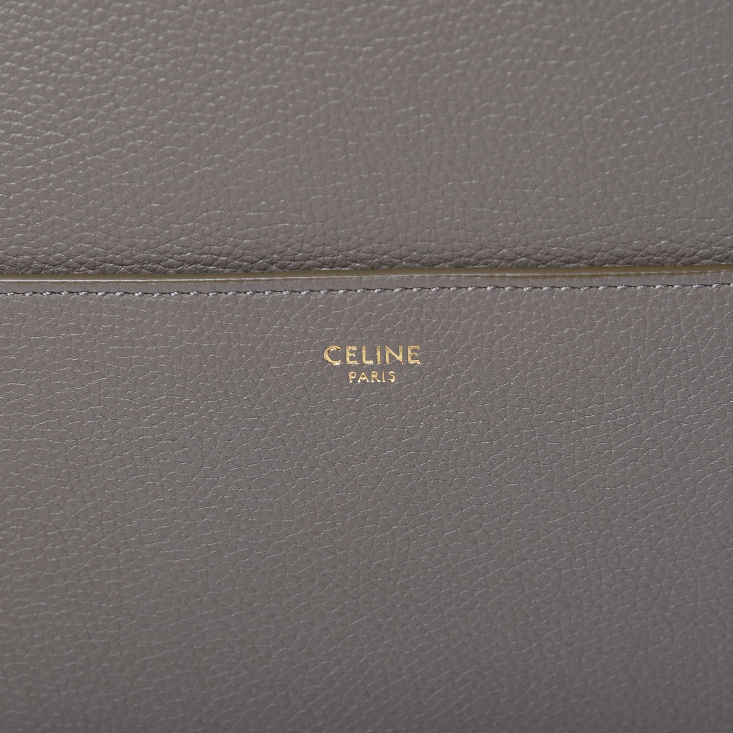Celine Soft Grained Calfskin Sangle Bucket Bag Taupe 5 of 11