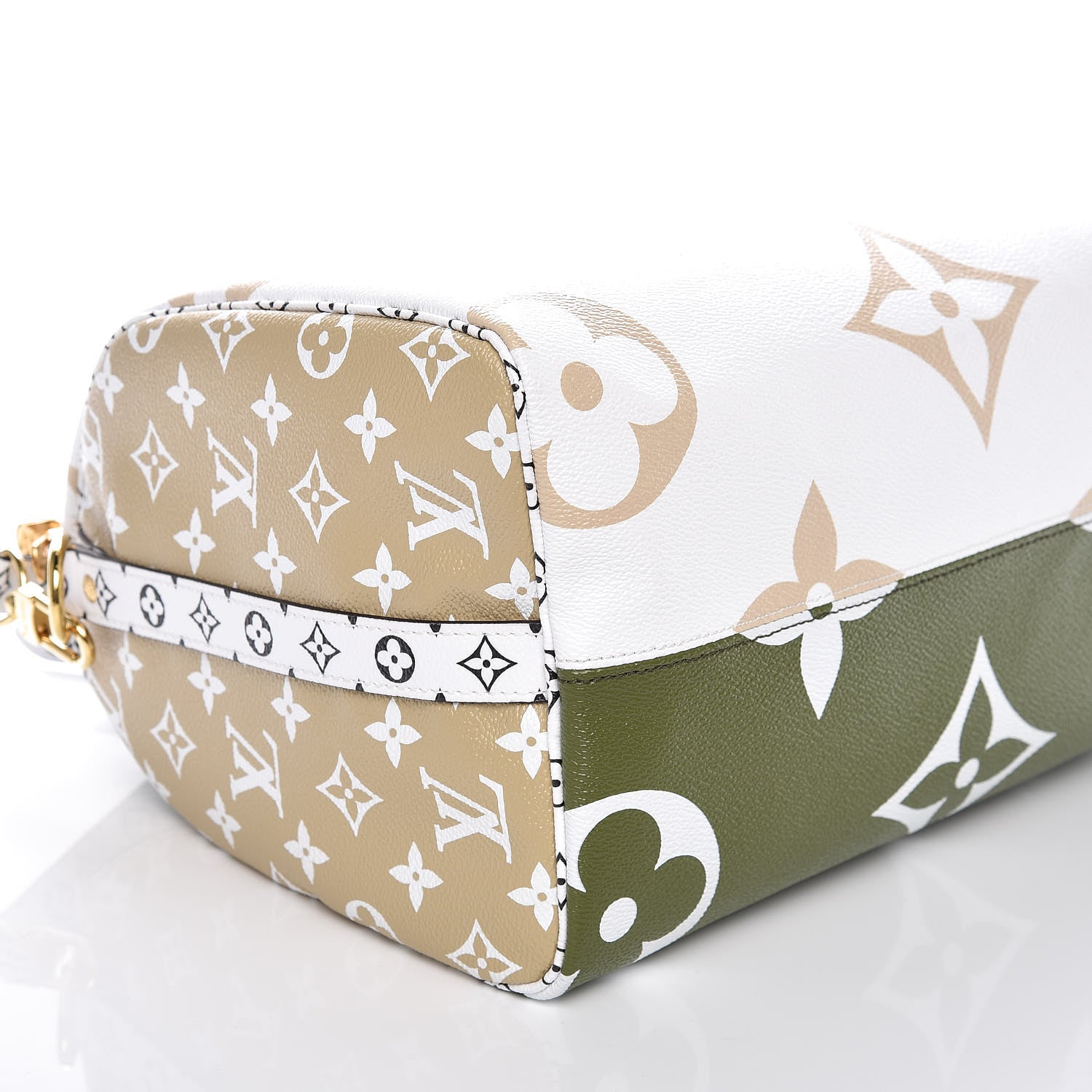Louis Vuitton Monogram Giant Speedy Bandouliere 30 Kaki Beige 6 of 10