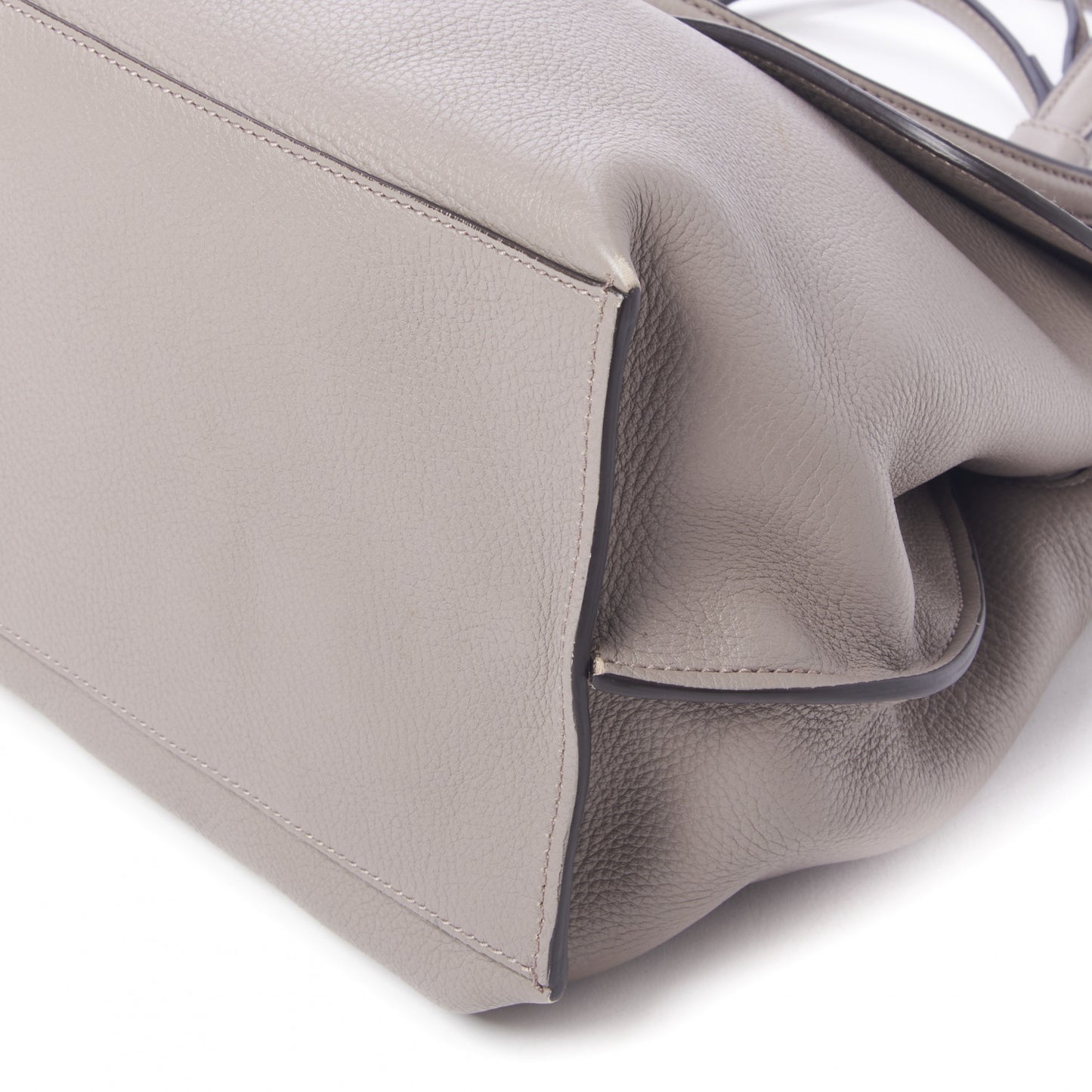 Cellarius Calfskin Large Bamboo Daily Top Handle Bag Storm Grey