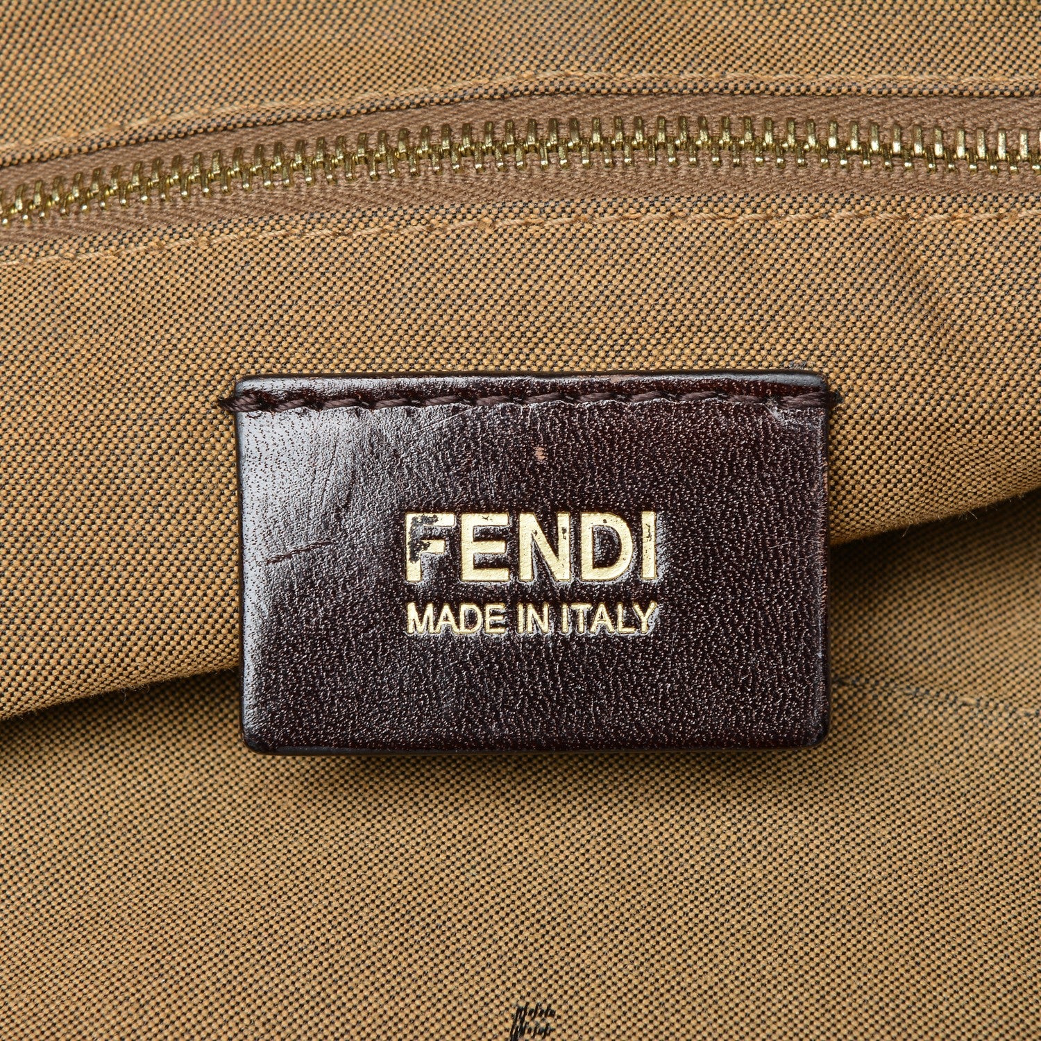 Fendi Zucca Large Chef Shopper Tote Tobacco 7 of 9