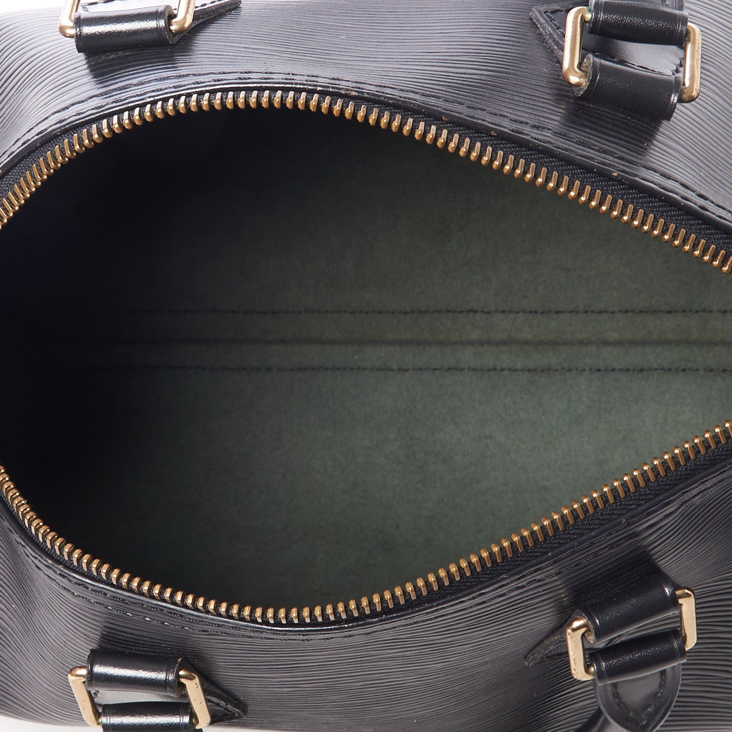 Louis Vuitton Epi Speedy 25 Black 4 of 9