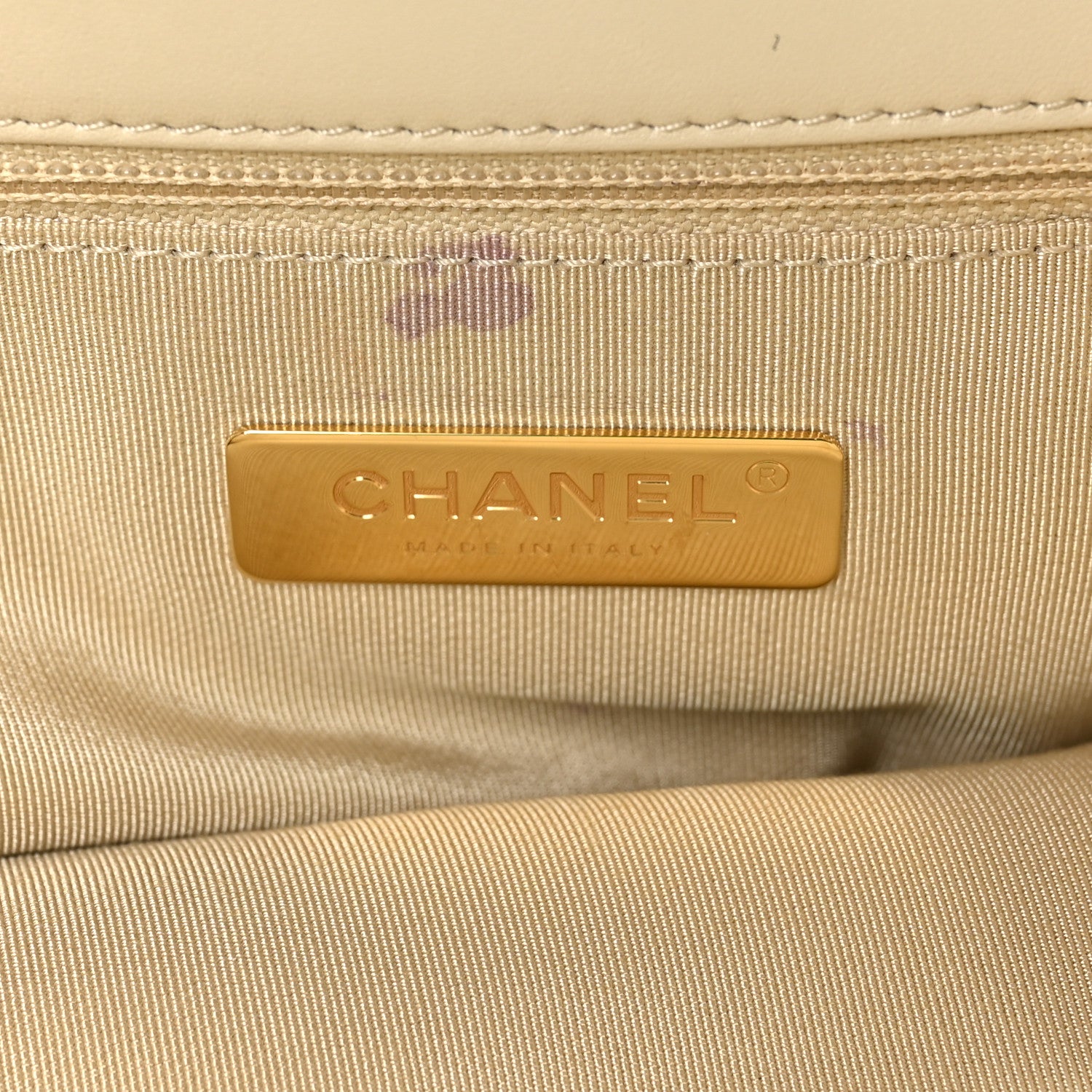 Chanel Lambskin Quilted Maxi Chanel 19 Flap Beige 6 of 10