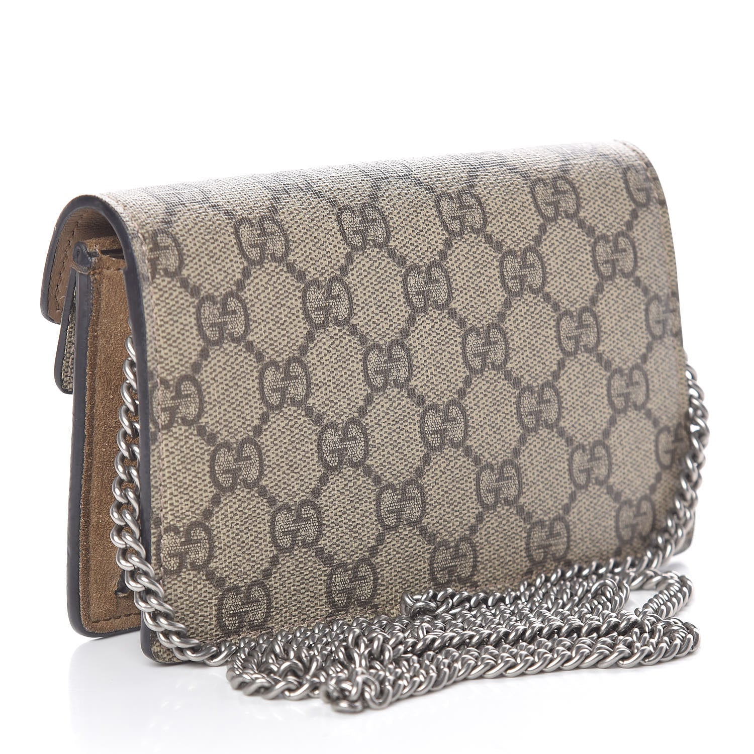Gucci GG Supreme Monogram Super Mini Dionysus Shoulder Bag Taupe 3 of 11