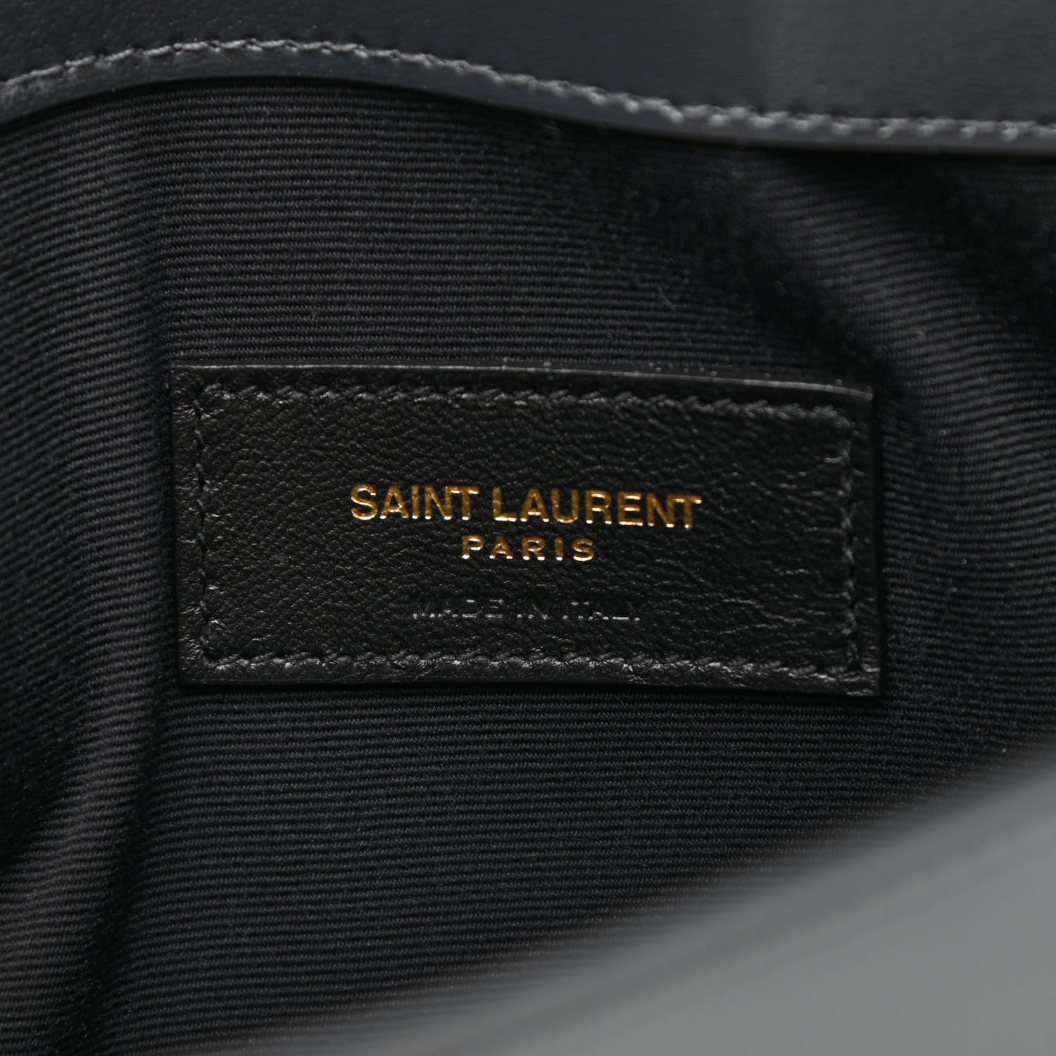 Saint Laurent Smooth Shiny Calfskin Uptown Pouch Storm 6 of 8