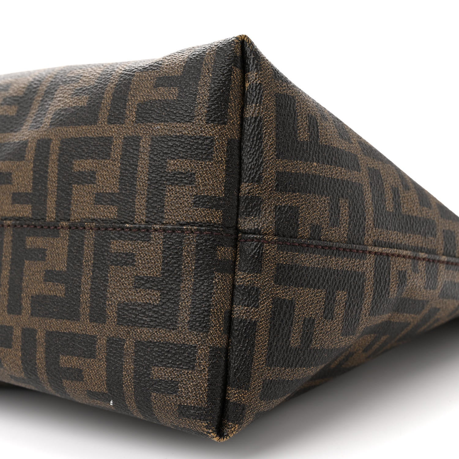 Fendi Zucca Spalmati Medium Roll Tote Tobacco Moro 10 of 17
