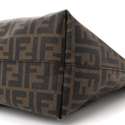 Fendi Zucca Spalmati Medium Roll Tote Tobacco Moro 10 of 17