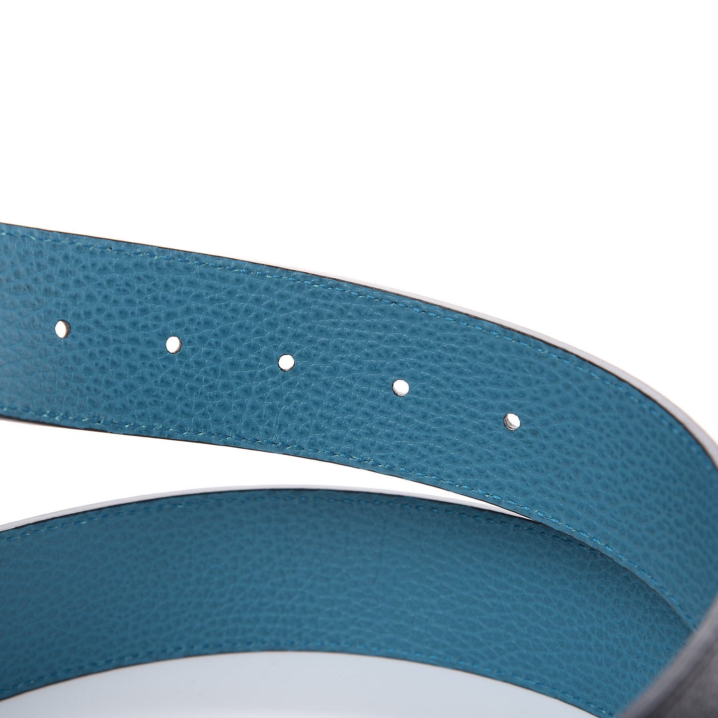 Dollar Calfskin 1973 Reversible Belt 100 40 Black Deep Cobalt