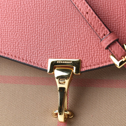 Burberry Derby Calfskin House Check Small Macken Crossbody Bag Copper Pink 11 of 11