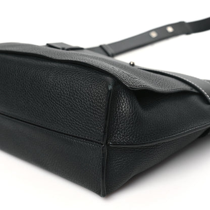 Loewe Grained Calfskin Small Bolso Belt Messenger Bag Black 9 of 12