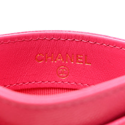 Chanel Caviar Quilted Card Holder Pink 4 of 8