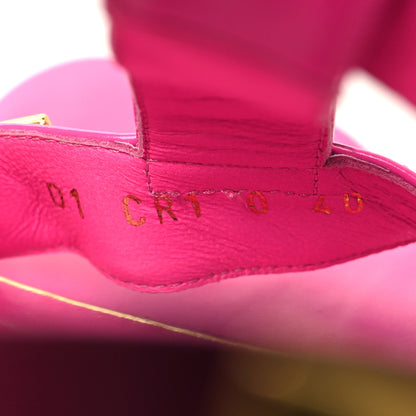 Valentino Garavani Calfskin Roman Stud T-Strap 90mm Sandals 40 Pink PP 6 of 11