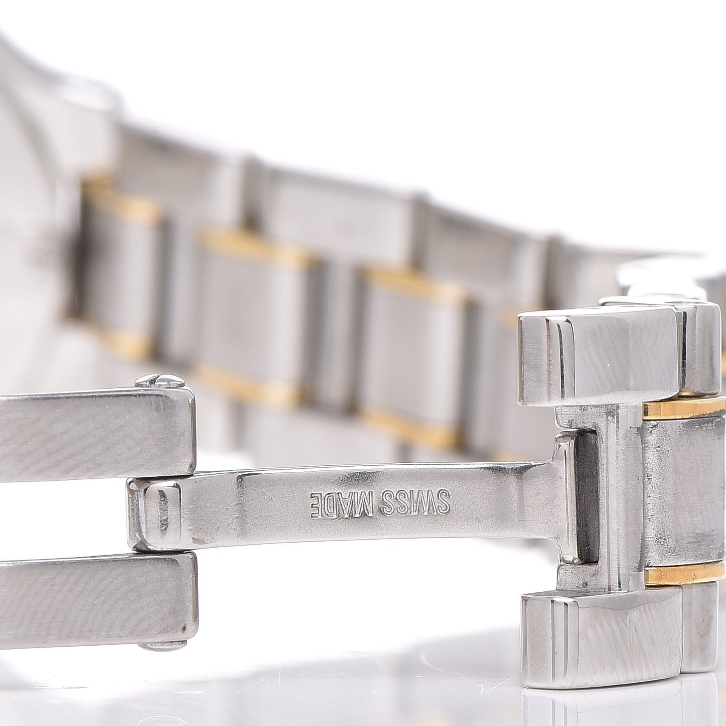 Stainless Steel 18K Yellow Gold 28mm Must De 21 Quartz Watch