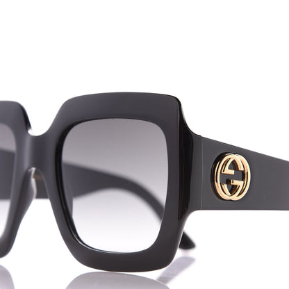 Gucci Acetate Square Frame Sunglasses GG0053S Black 7 of 8