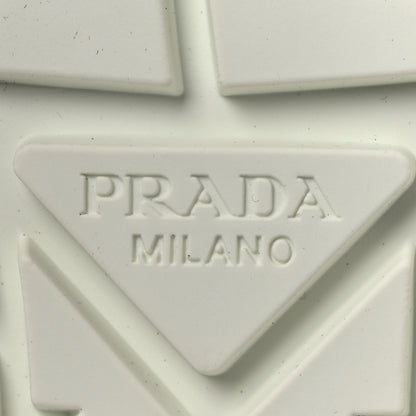 Prada Re-Nylon Gabardine Triangle Logo Double Wheel 50mm Sneakers 40 White 8 of 10