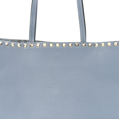 Valentino Garavani Grained Calfskin Rockstud Shoulder Tote Niagara 7 of 12