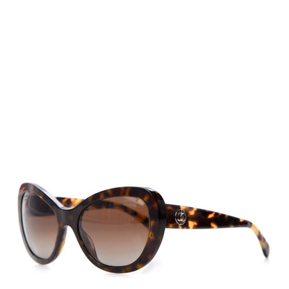 Chanel Acetate Polarized Cat Eye Sunglasses 5321 Tortoise 1 of 8