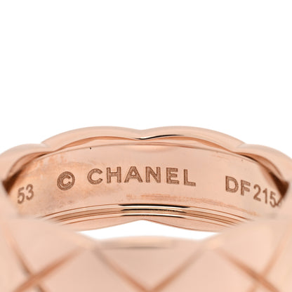 Chanel 18K Beige Gold Small Coco Crush Ring 53 6.5 4 of 5
