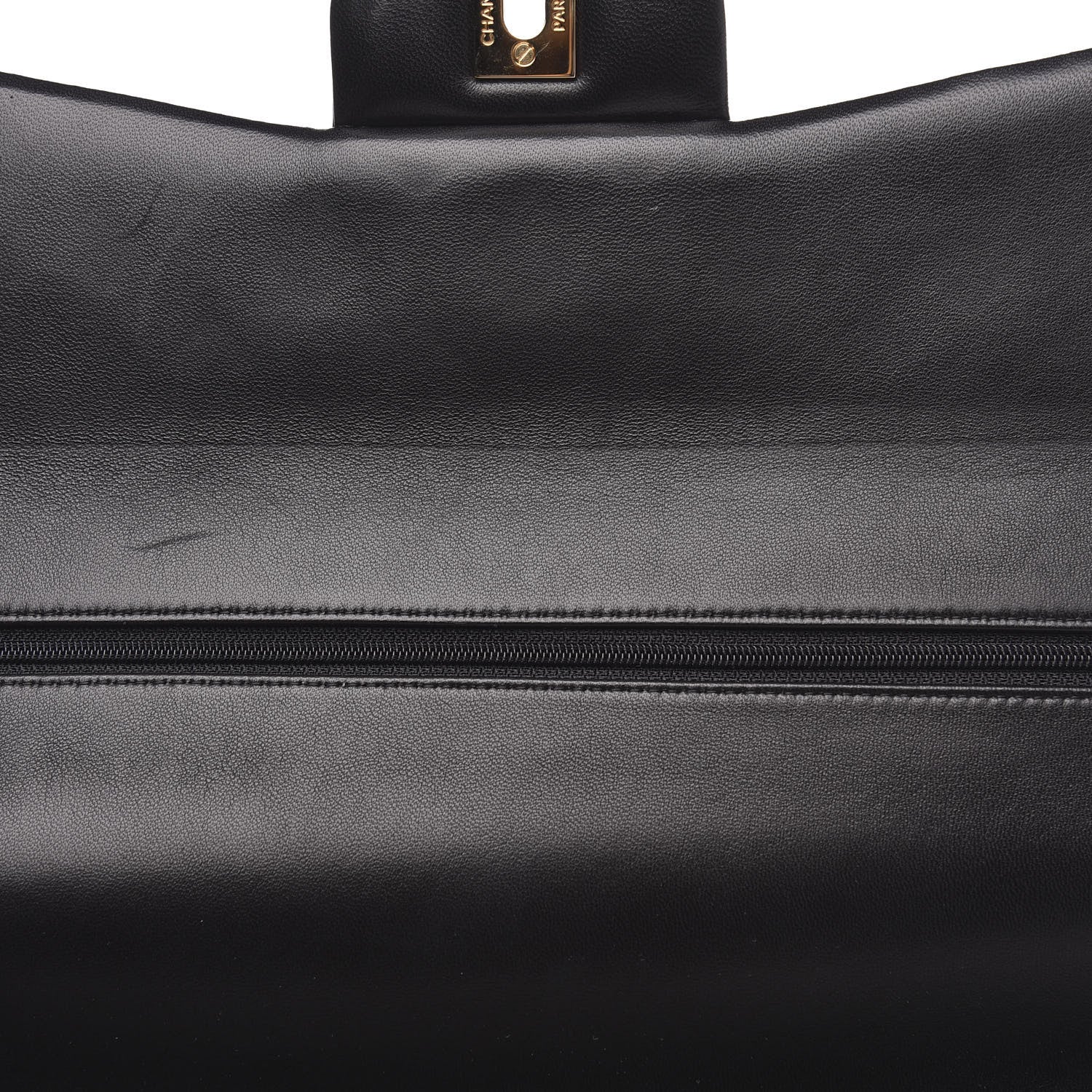 Chanel Lambskin Quilted Maxi Double Flap Black 14 of 16
