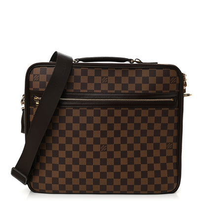 Louis Vuitton Damier Ebene Porte Ordinateur Sabana NM Computer Case 1 of 8