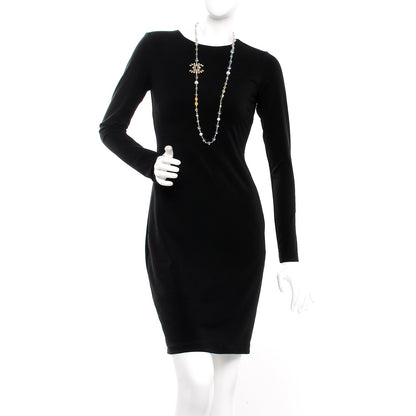 Chanel Iridescent Crystal Pearl CC Long Necklace Gold 2 of 4
