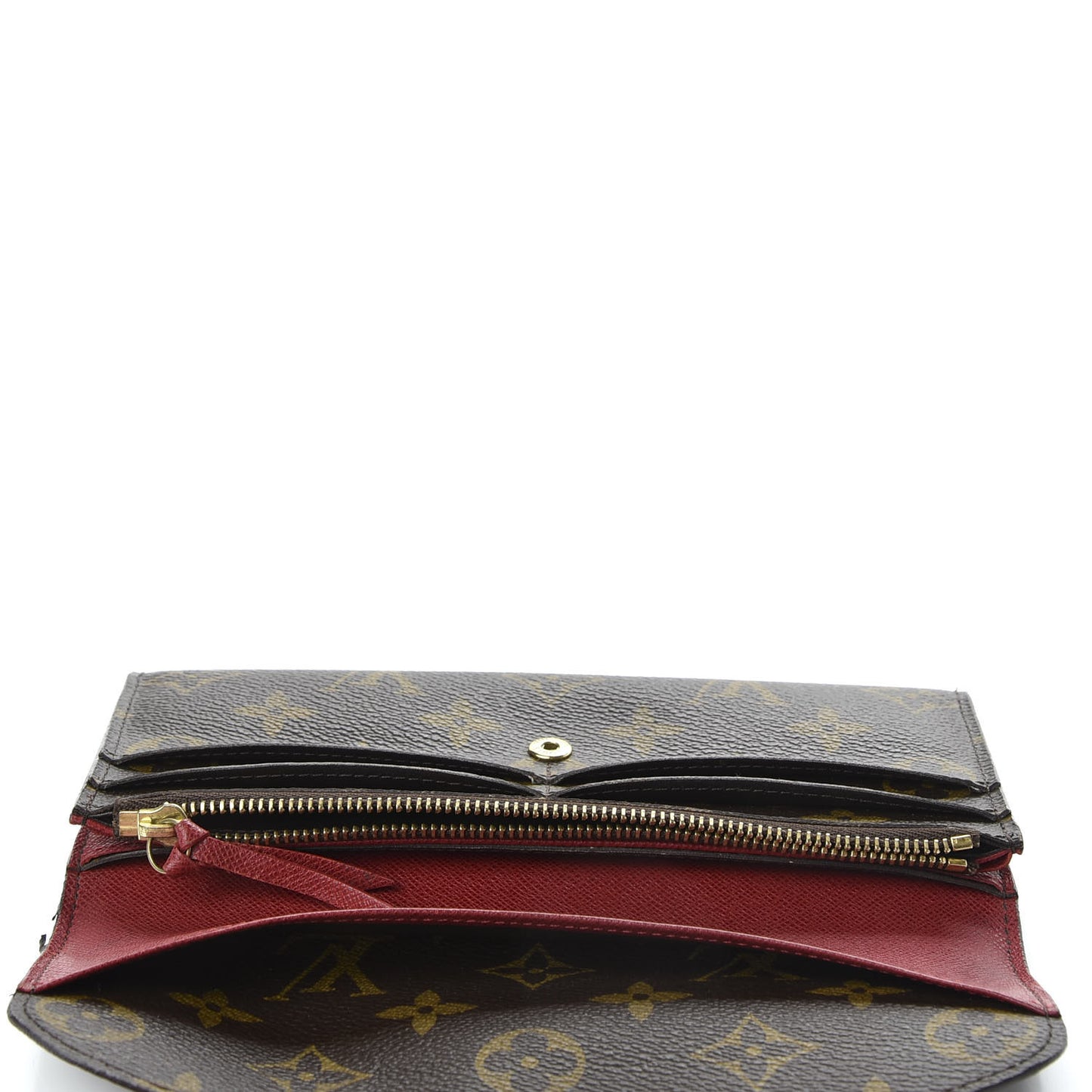 Monogram Emilie Wallet Red