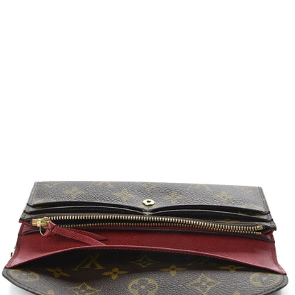 Louis Vuitton Monogram Emilie Wallet Red 5 of 9