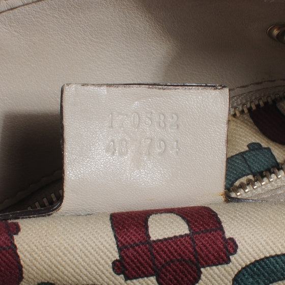Guccissima Peggy Braided Tote Off White