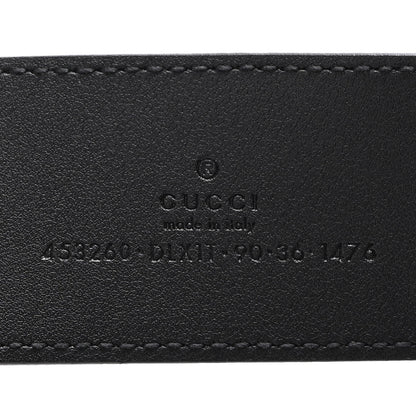 Gucci Moon Calfskin Pearl Double G 40mm Belt 90 36 Black Cream 5 of 11