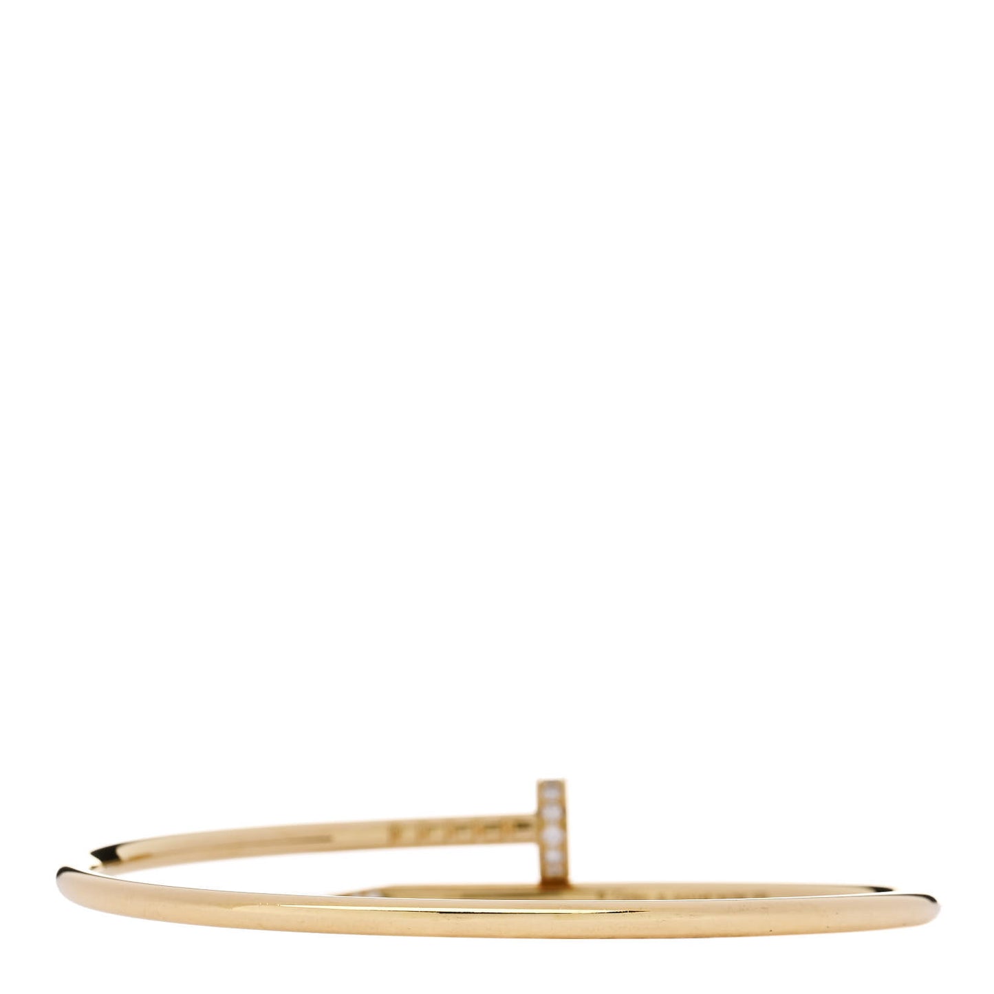 18K Yellow Gold Diamond Small Juste Un Clou Bracelet 16