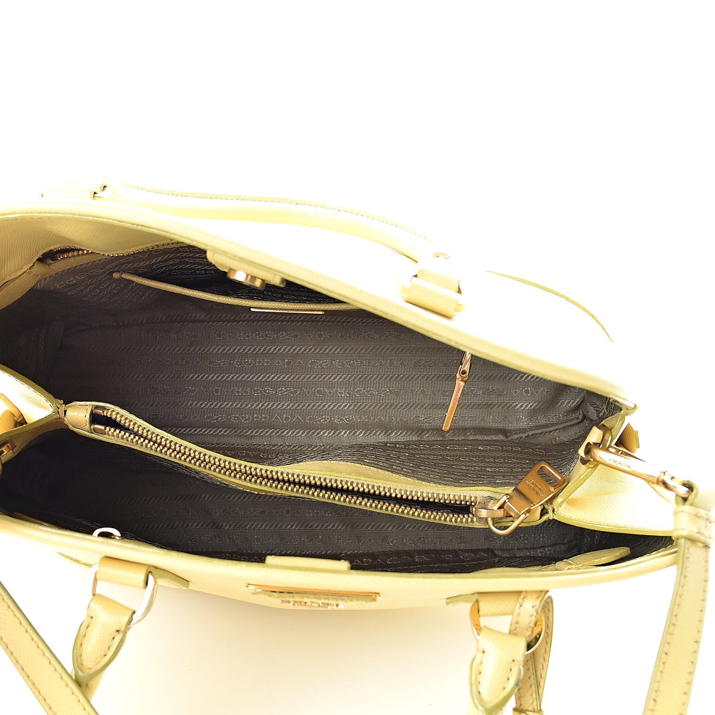 Saffiano Lux Large Open Promenade Tote Ginestra