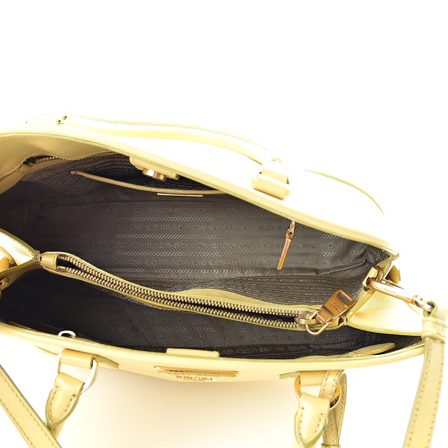 Prada Saffiano Lux Large Open Promenade Tote Ginestra 5 of 23