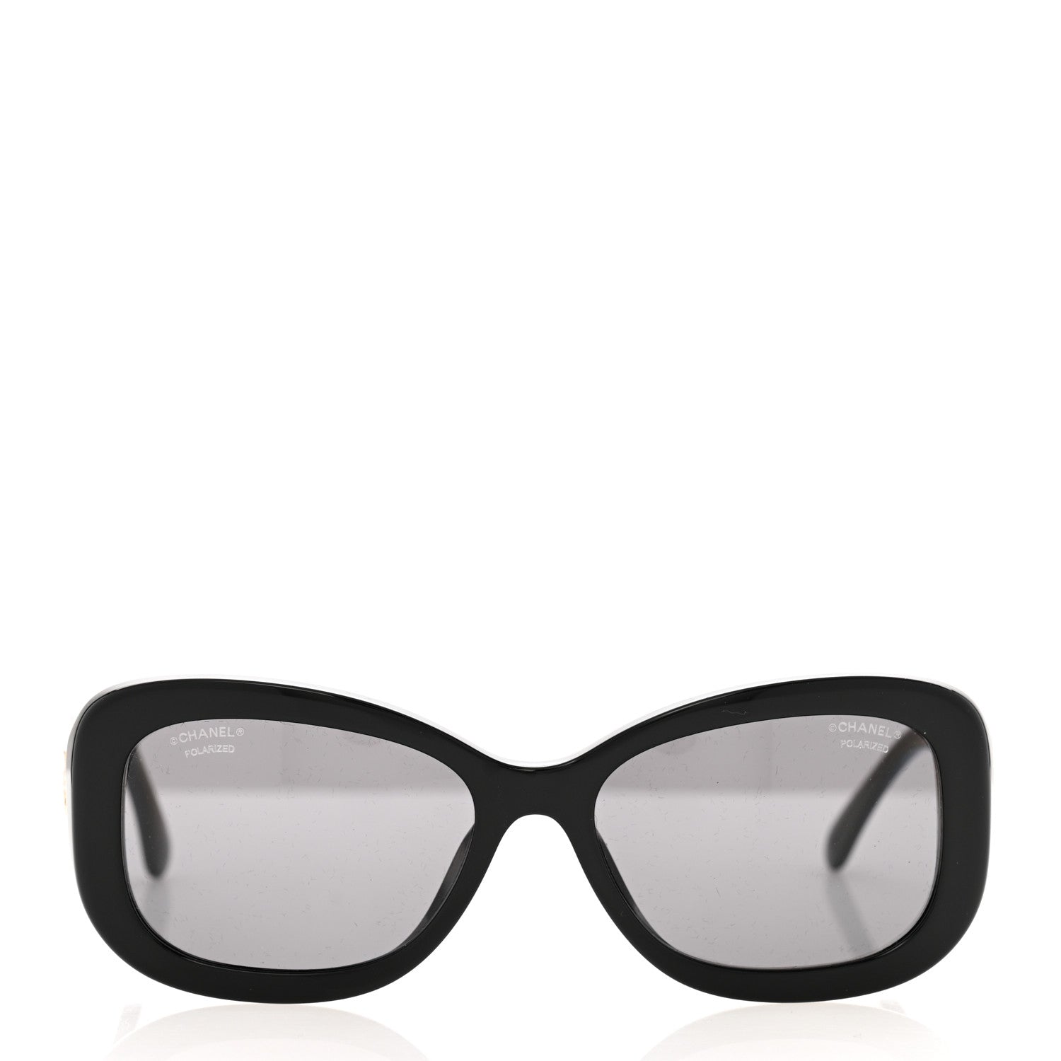 Chanel Acetate Polarized CC Sunglasses 5468-B-A Black 2 of 8