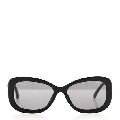Chanel Acetate Polarized CC Sunglasses 5468-B-A Black 2 of 8