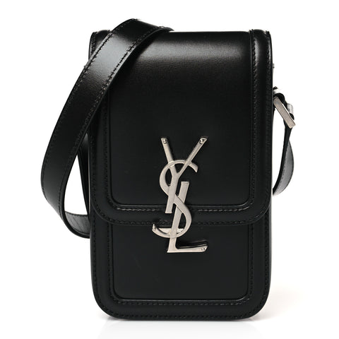 Smooth Calfskin Mini Solferino Satchel Black
