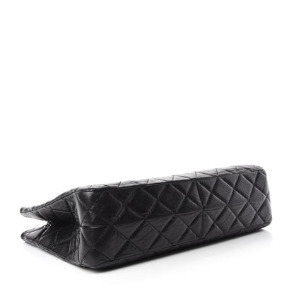 Chanel Aged Calfskin Reissue 2.55 Tote Black 4 of 13