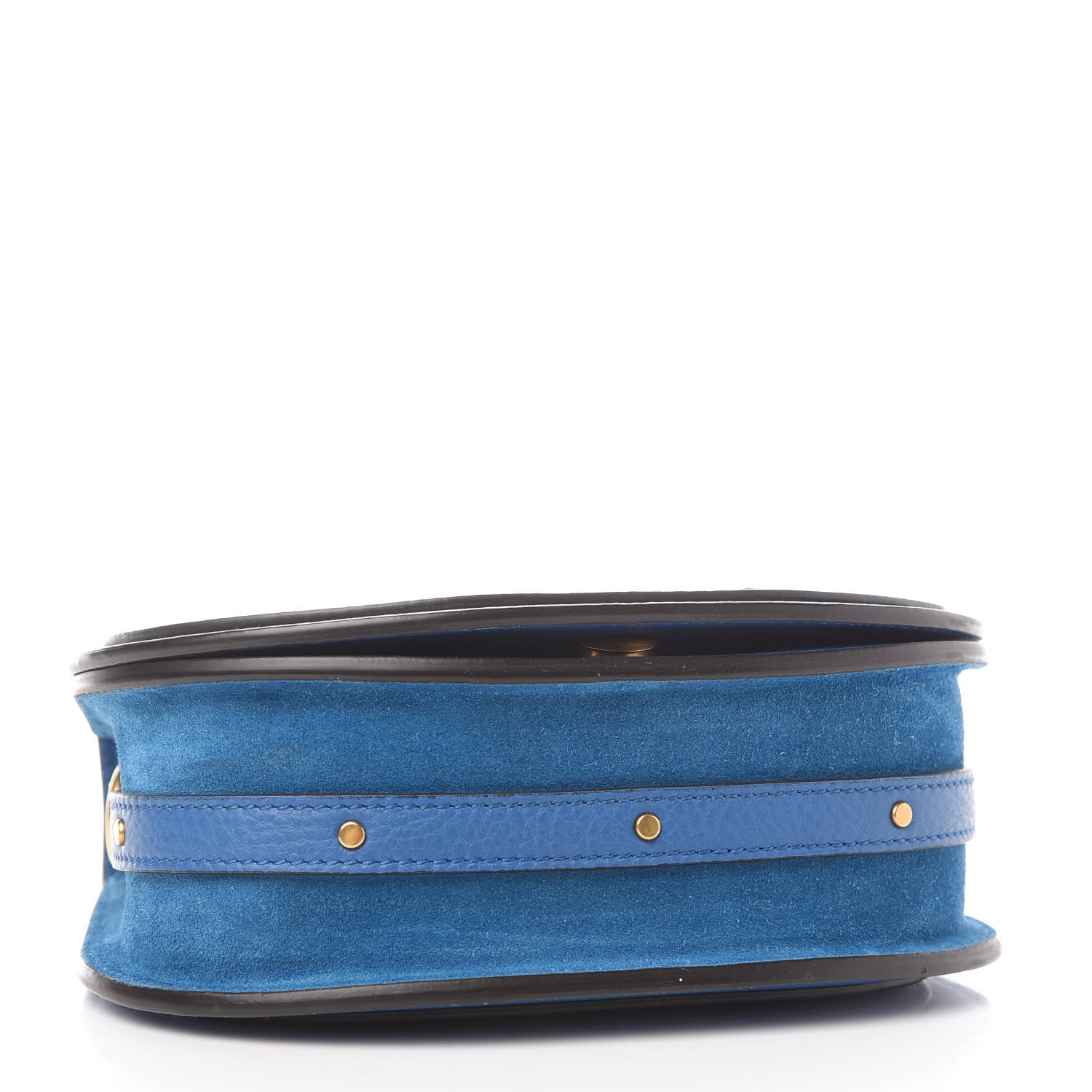 Chloe Calfskin Suede Small Nile Bracelet Bag Smoky Blue 3 of 8