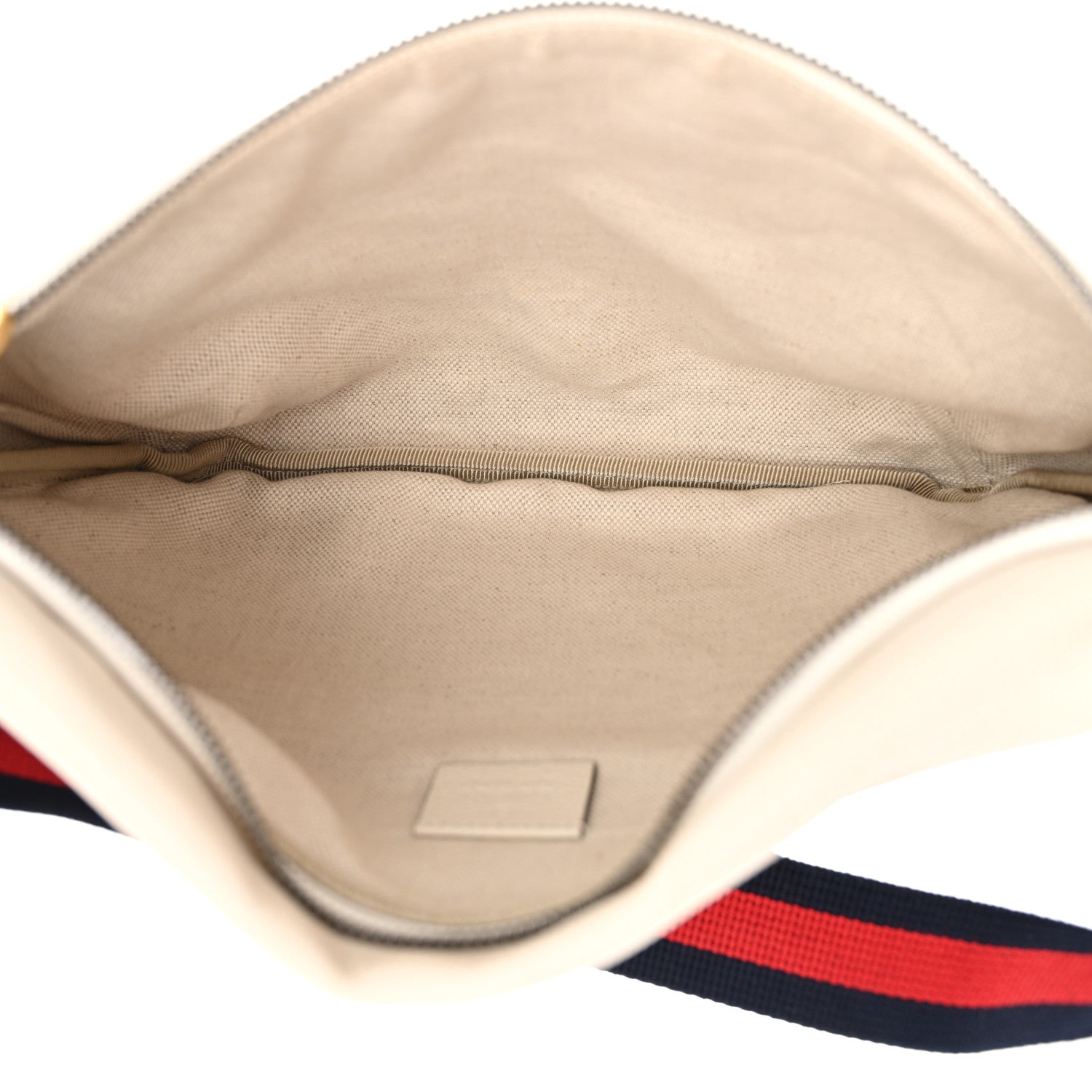 Gucci Grained Calfskin Logo Belt Bag White 5 of 11