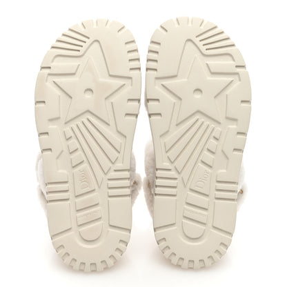 Christian Dior Shearling Dioract 10mm Sandals 39 Off White 5 of 8