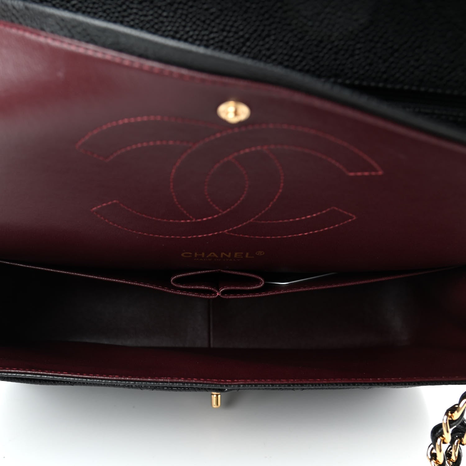 Chanel Caviar Quilted Jumbo Double Flap Black 4 of 4