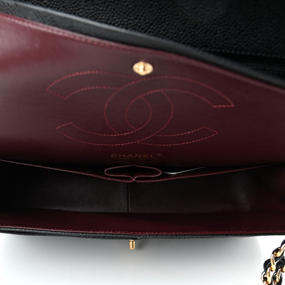 Chanel Caviar Quilted Jumbo Double Flap Black 4 of 4
