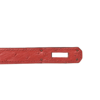 Hermes Ostrich Kelly Sellier 32 Rouge Vif 7 of 12