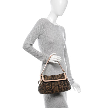 Fendi Zucca Cuoio Lucido Small Chef Shoulder Bag Tobacco Bois de Rose 2 of 8